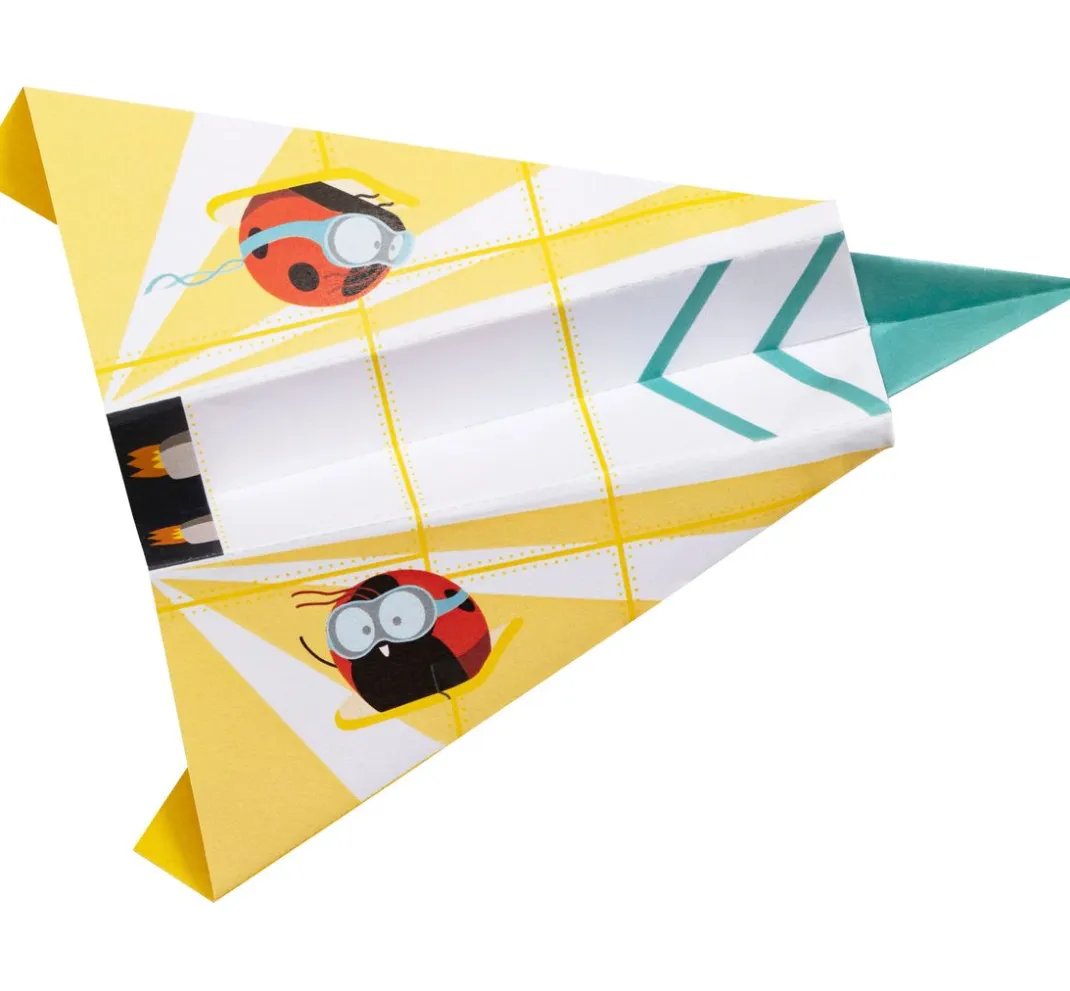 Kinder My Mandarine Papier-Bastelsets|Origami & Papier Falten>Kreativ-Box Origami "Flugzeuge und Raketen"