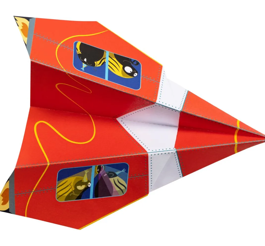 Kinder My Mandarine Papier-Bastelsets|Origami & Papier Falten>Kreativ-Box Origami "Flugzeuge und Raketen"