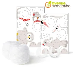 Kinder My Mandarine Deko-Bastelsets|Weitere Geschenkideen Für Kinder>Kreativ-Box "Pompon Weihnachtsanhänger"