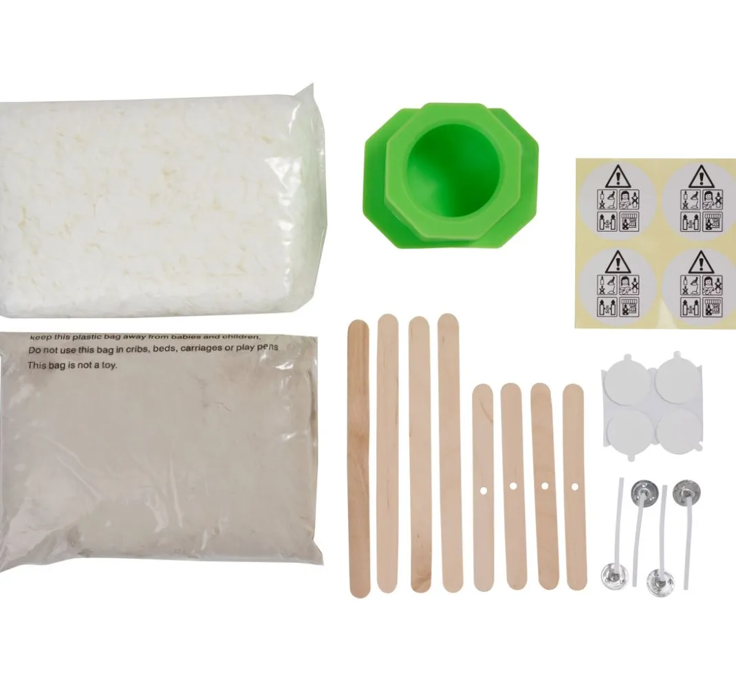 docrafts Simply Make Kerzen Gestalten|Bastelsets>Kreativ-Set "Beton Kerzenhalter mit Sojawachs"