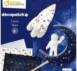 Kinder My Mandarine Papier-Bastelsets|Décopatch-Papier>Kreativ-Set Décopatch "Weltraum"