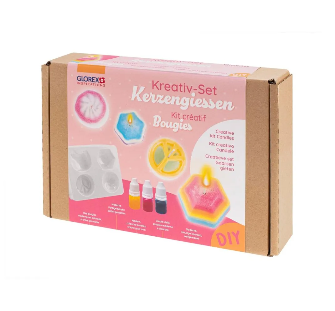 Kinder GLOREX Weitere Geschenkideen Für Kinder|Kerzen Gestalten>Kreativ-Set "Kerzengießen"