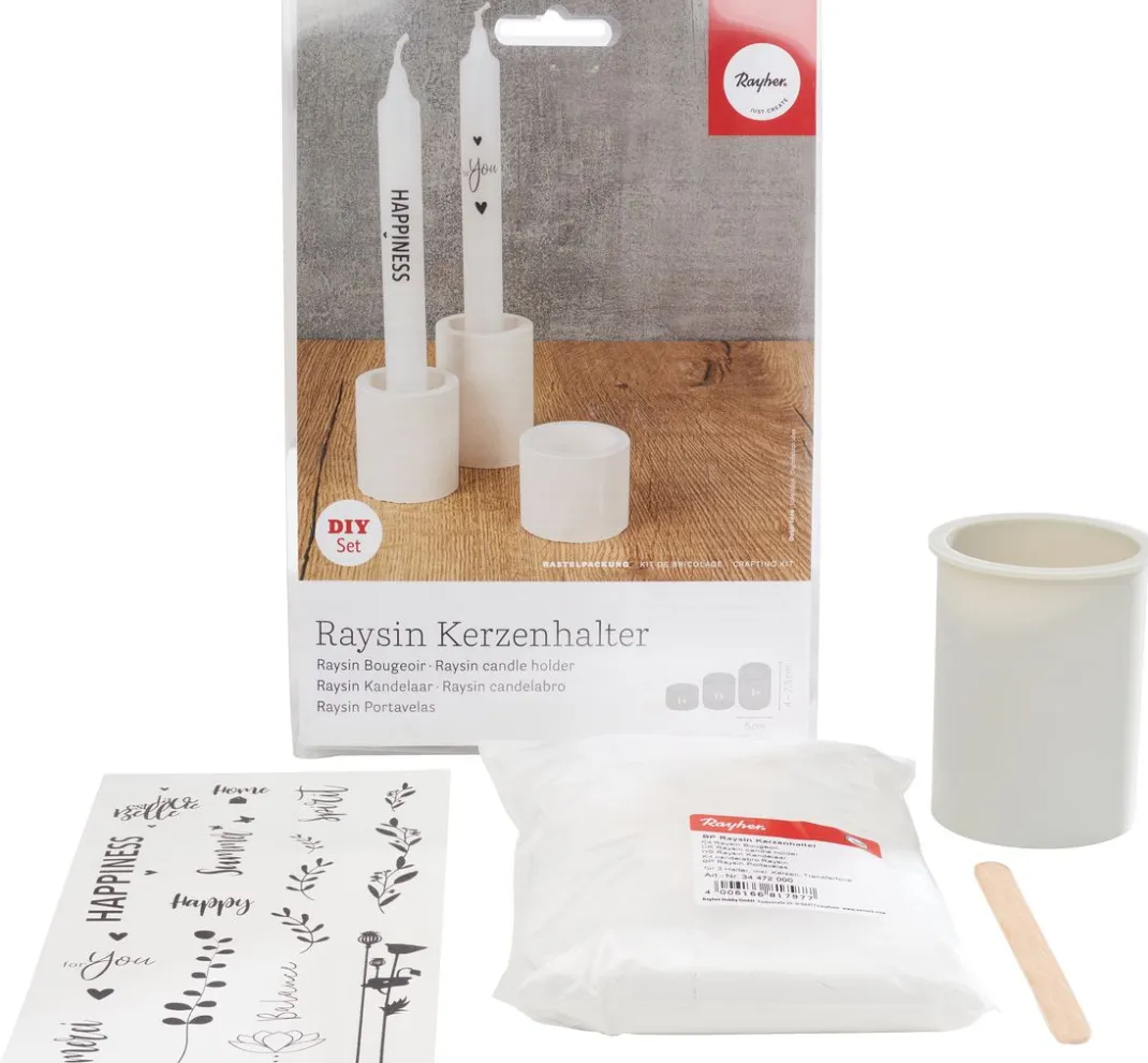 Rayher Gieß-Sets|Sets>Kreativ-Set "Raysin Kerzenhalter"