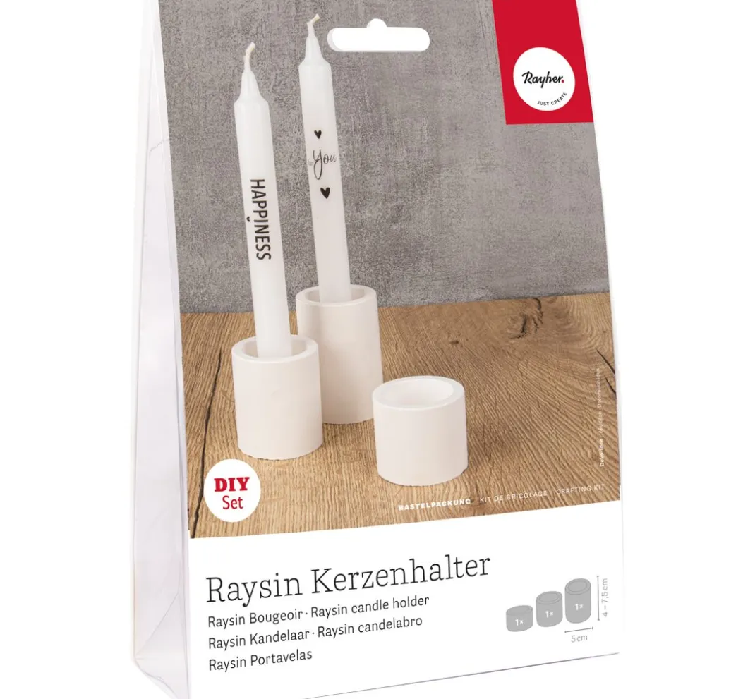 Rayher Gieß-Sets|Sets>Kreativ-Set "Raysin Kerzenhalter"