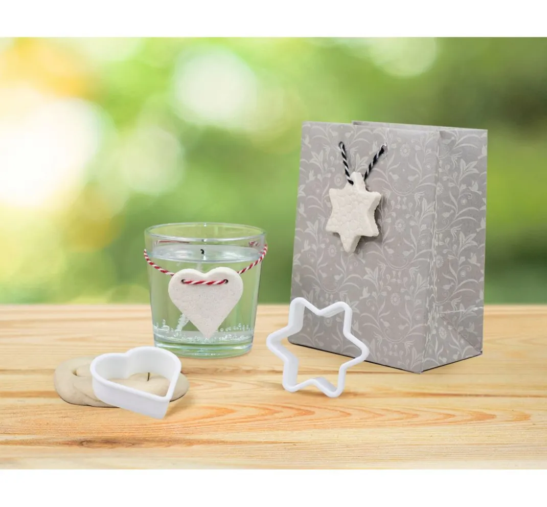 Kinder CREARTEC Knet-Sets|Sets>Kreativ-Set "Salzteig Anhänger Herz & Stern"