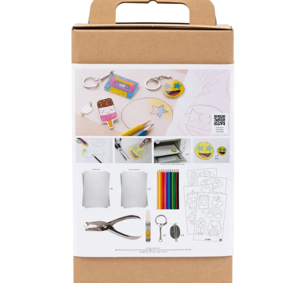 Kinder creativ company Weitere Geschenkideen Für Kinder|Deko-Bastelsets>Kreativset Schrumpffolie "Accessoires"