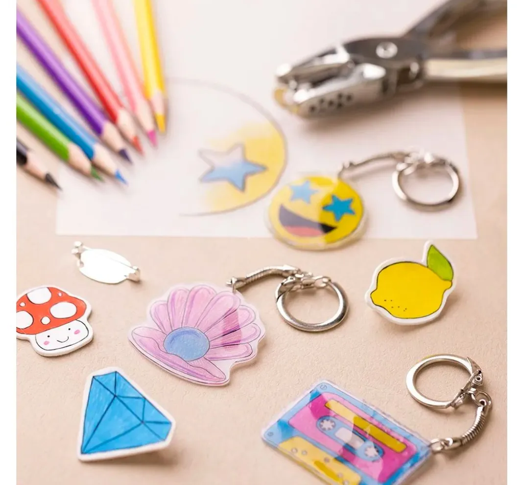 Kinder creativ company Weitere Geschenkideen Für Kinder|Deko-Bastelsets>Kreativset Schrumpffolie "Accessoires"