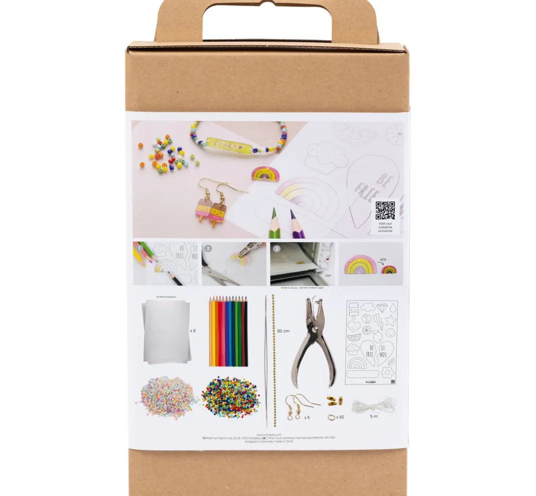 Kinder creativ company Weitere Geschenkideen Für Kinder|Schmuck-Bastelsets>Kreativset Schrumpffolie "Schmuck"