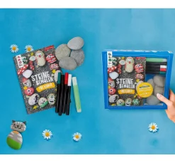 Kinder Topp Kinderbücher|Bücher>Kreativ-Set "Steine bemalen für Kinder"