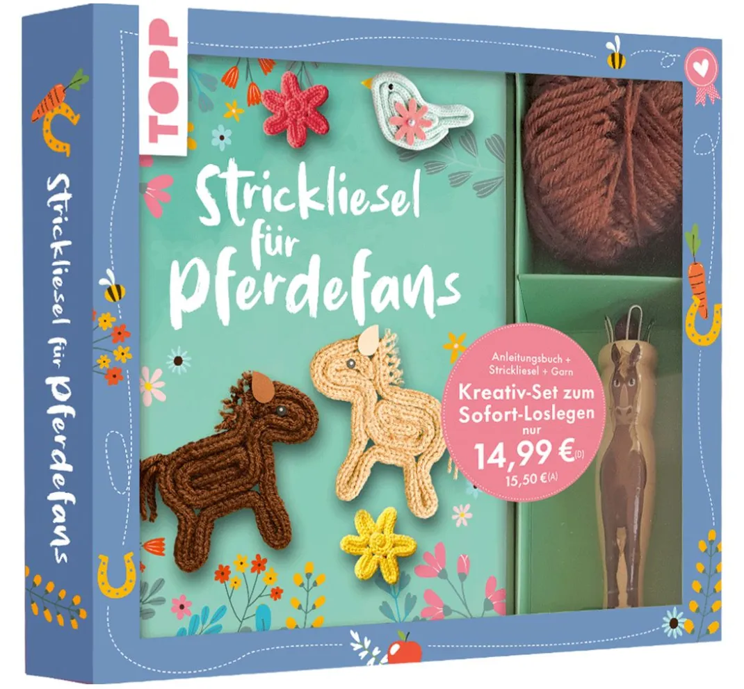 Kinder Topp Handarbeit-Sets|Strickliesel>Kreativ-Set "Strickliesel für Pferdefans"