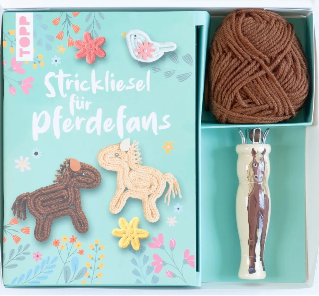 Kinder Topp Handarbeit-Sets|Strickliesel>Kreativ-Set "Strickliesel für Pferdefans"