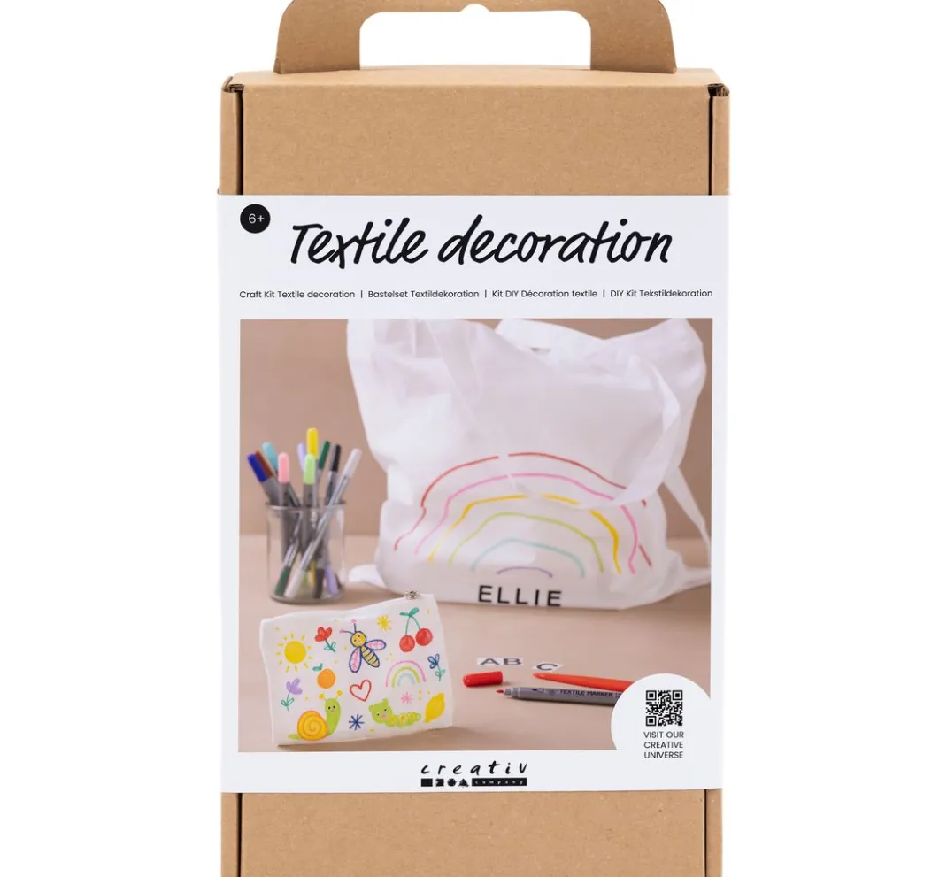 Kinder creativ company Malsets|Farbsets>Kreativset Textildekoration "Taschen"