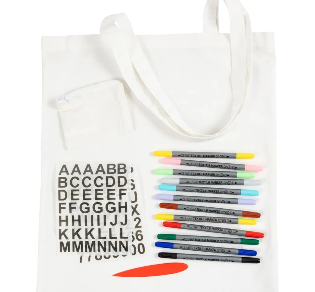 Kinder creativ company Malsets|Farbsets>Kreativset Textildekoration "Taschen"