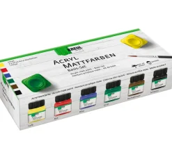 Kreul Kreative Künstlerfarbe|Bastelfarbe>Kreul Acryl Mattfarben Basis-Set, 6x20ml