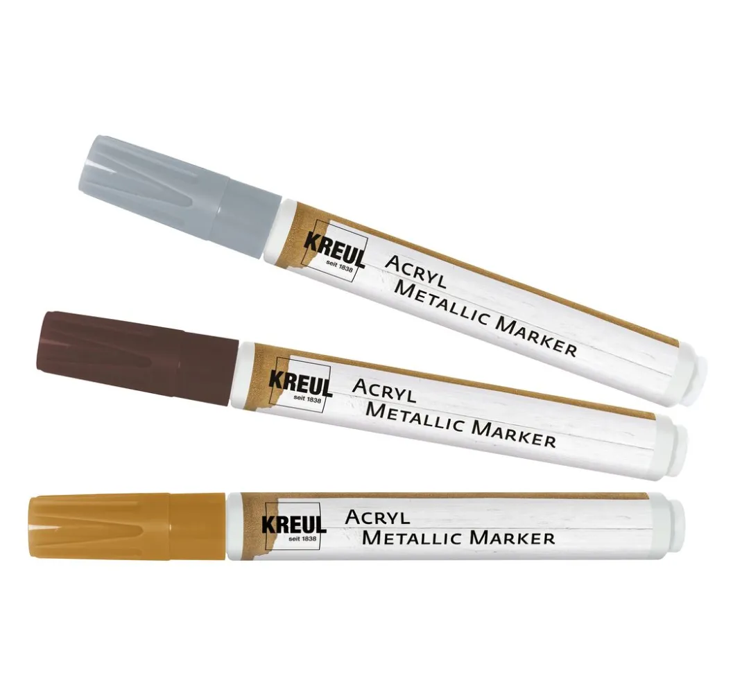 Kreul Kreative Künstlerfarbe|Stifte>KREUL Acryl Metallic Marker medium