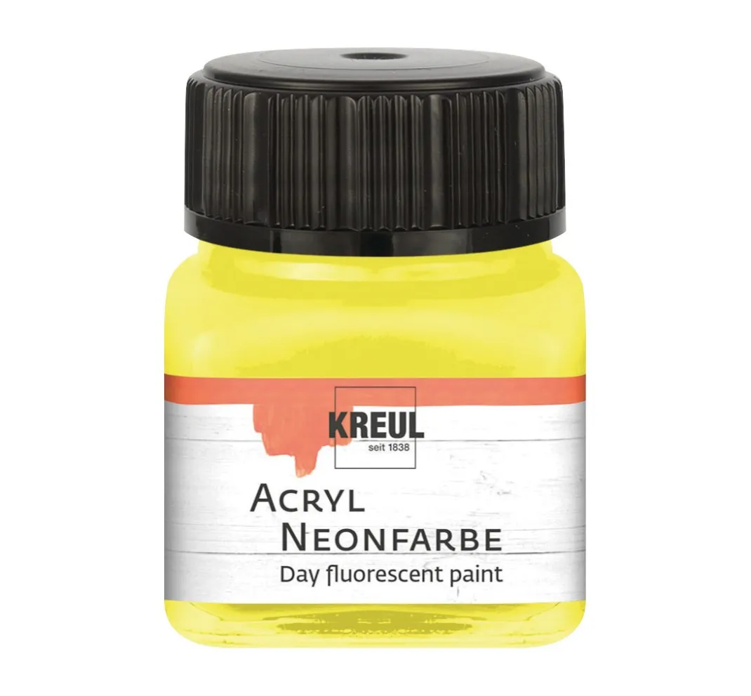 Kreul Kreative Malen & Zeichnen|Effektfarbe>KREUL Acryl Neonfarbe, 20 ml