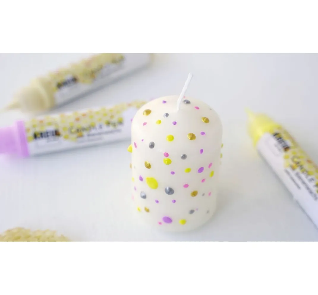 Kreul Kerzen Gestalten|Bastelsets>Candle Pen "Bee Happy", 6er Set