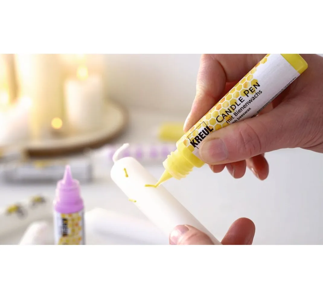 Kreul Kerzen Gestalten|Bastelsets>Candle Pen "Bee Happy", 6er Set