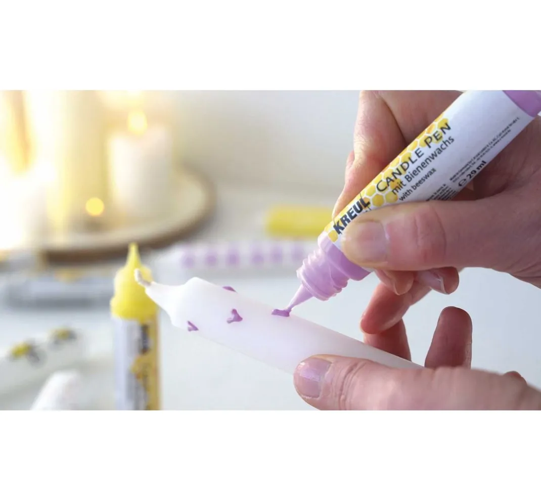 Kreul Kerzen Gestalten|Bastelsets>Candle Pen "Bee Happy", 6er Set