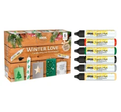 Kreul Kreative Kerzen Gestalten|Kerzenwachs>KREUL Candle Pen "Winter Love" 6er-Set