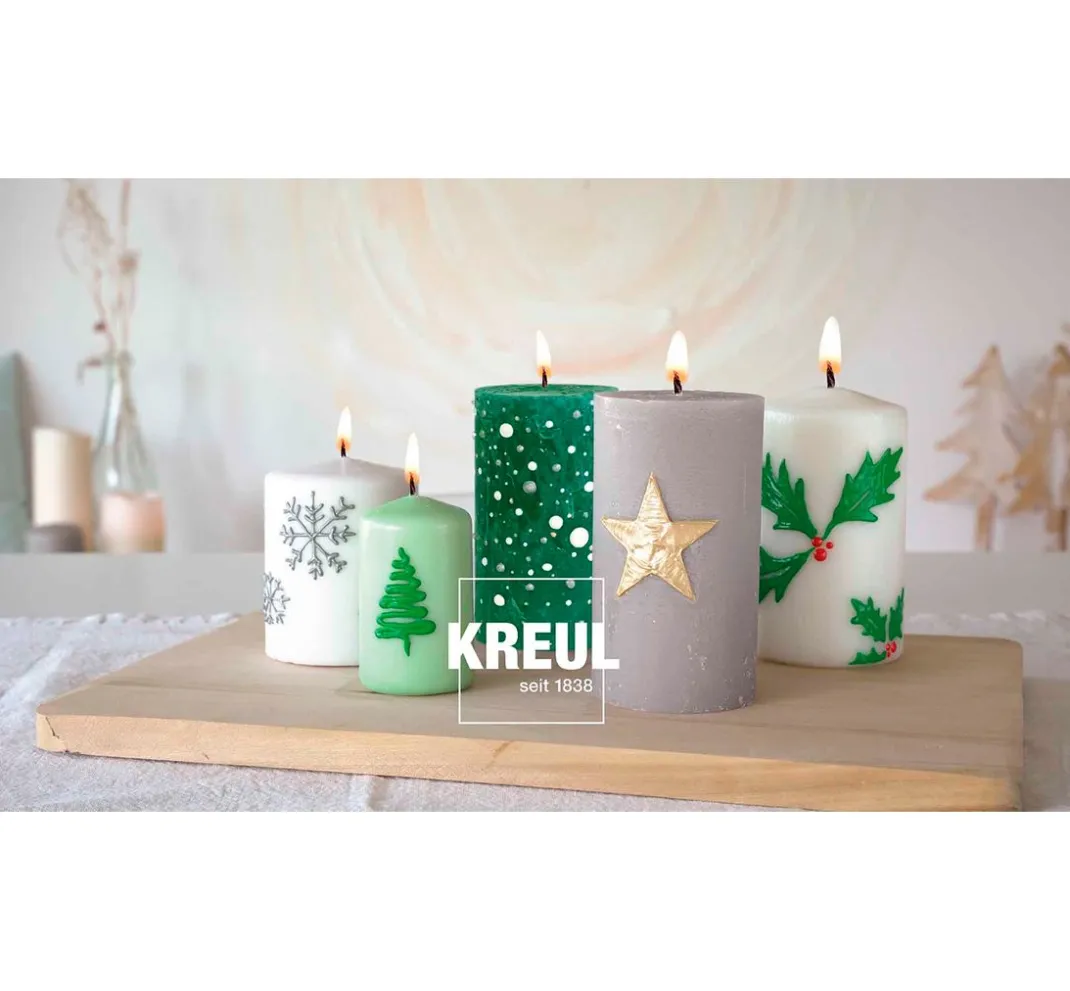 Kreul Kreative Kerzen Gestalten|Kerzenwachs>KREUL Candle Pen "Winter Love" 6er-Set