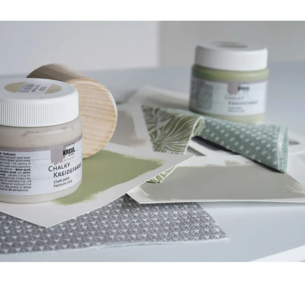 Kreul Kreative Kreidefarbe|Effektfarbe>KREUL Chalky Kreidefarben Basis-Set, 4 x 150 ml