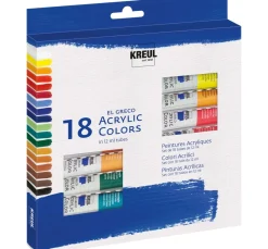 Kreul Künstler Künstlerfarbe>KREUL el Greco Acrylic-Set, 18 x 12 ml Tuben