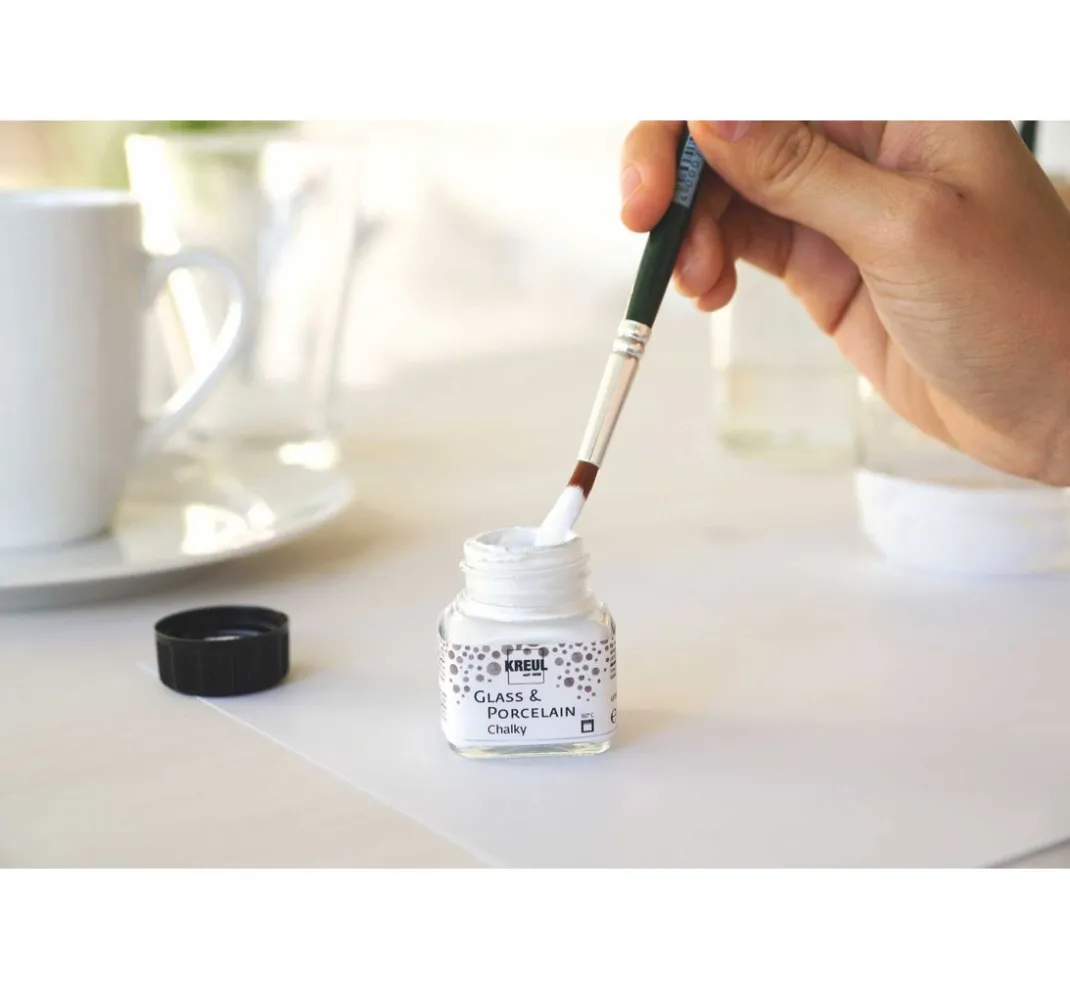 Kreul Kreative Kreidefarbe|Glas- & Porzellanmalfarbe>KREUL Glass & Porcelain "Chalky-Set", 6 x 20 ml