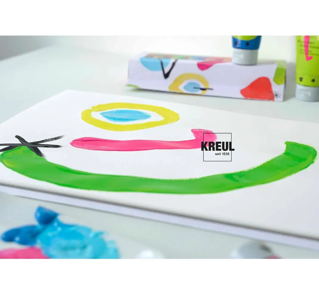 Kreul Kinder Farbsets|Künstlerfarbe>KREUL Kids Art Kinder-Künstlerfarbe, 8 x 20 ml