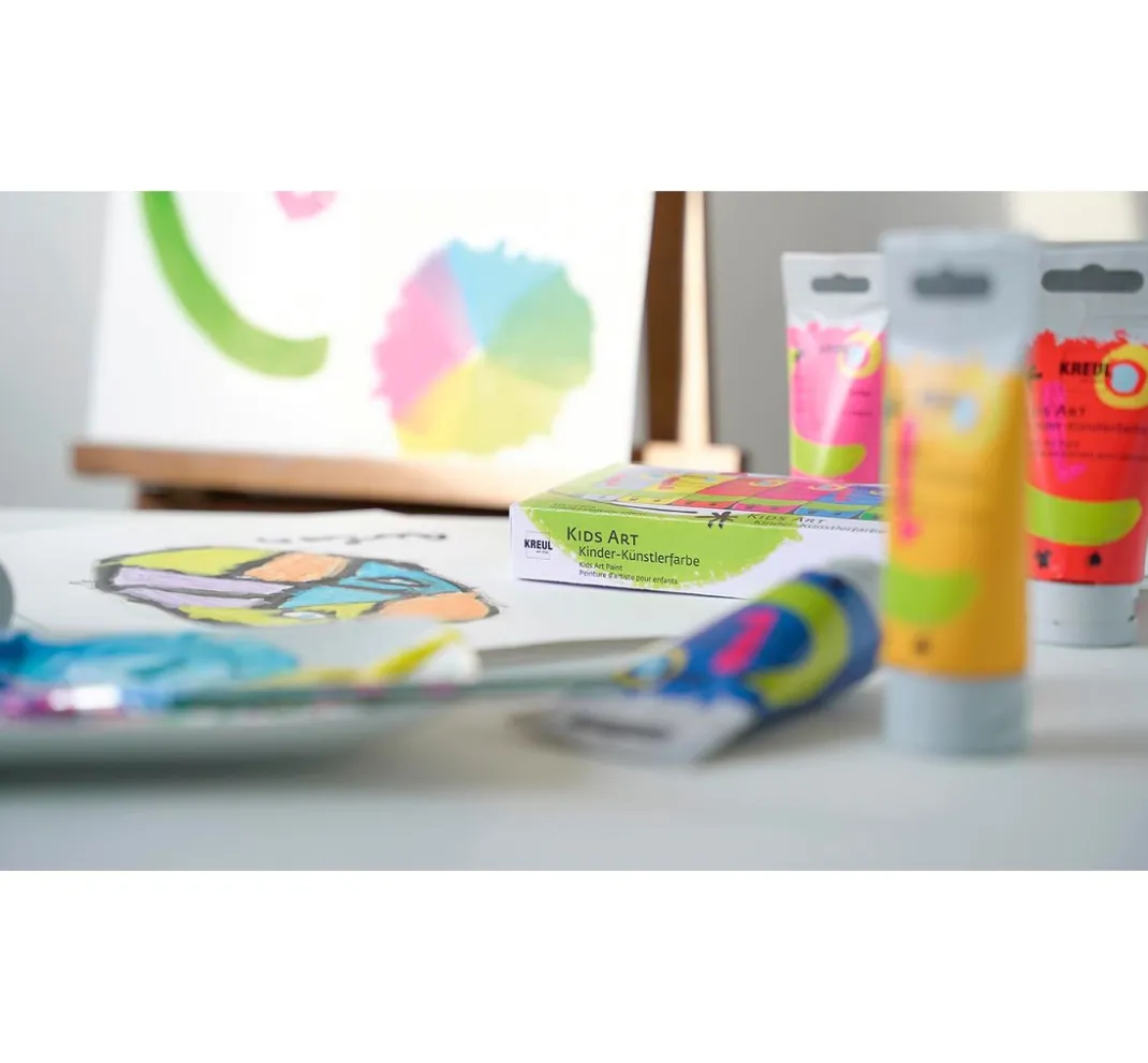 Kreul Kinder Farbsets|Künstlerfarbe>KREUL Kids Art Kinder-Künstlerfarbe, 8 x 20 ml