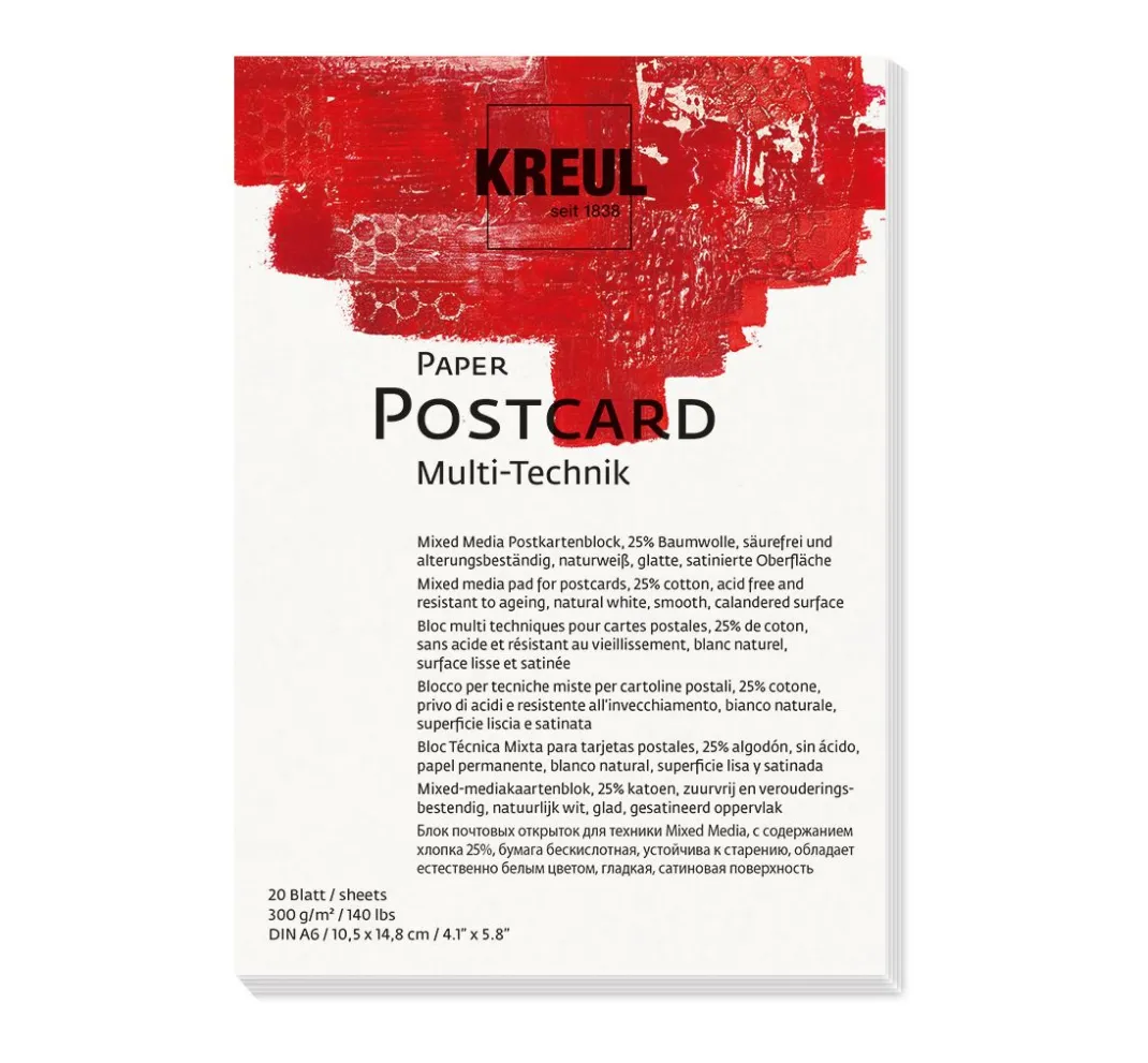 Kreul Aquarell|Malpapier>Paper Postcard DIN A6