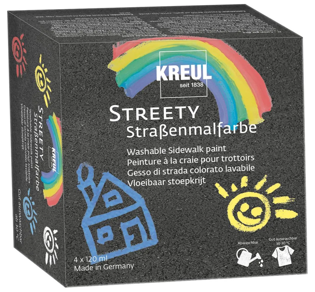 Kreul Kinder Kreidefarbe>KREUL "Streety Starter-Set" Straßenmalfarbe