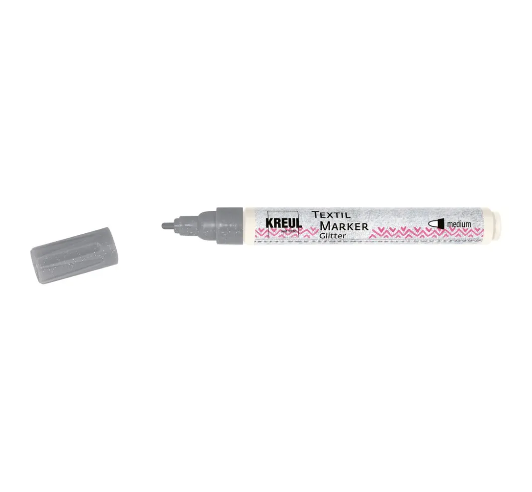 Kreul Kreative Stifte>KREUL Textil Marker "Glitter"