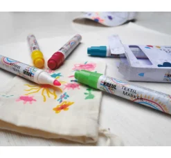 Kinder Kreul Stifte & Marker|Farbsets>Textil Marker medium "Junior", 5er-Set