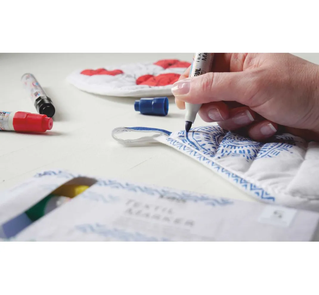 Kinder Kreul Kreative Stifte & Marker|Textilfarbe>KREUL Textil Marker medium, 5er-Set