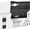Kreul Textilfarbe|Farbsets>Textil Marker Opak "Black & White", 4er-Set