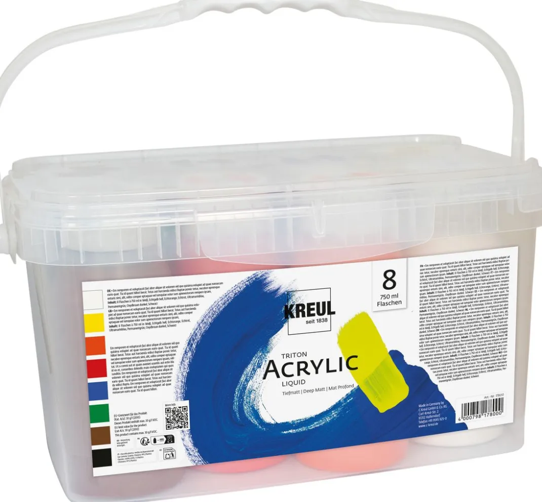 Kinder Kreul Künstler Bastelfarbe|Künstlerfarbe>KREUL Triton Acrylic Liquid "Powerpack"