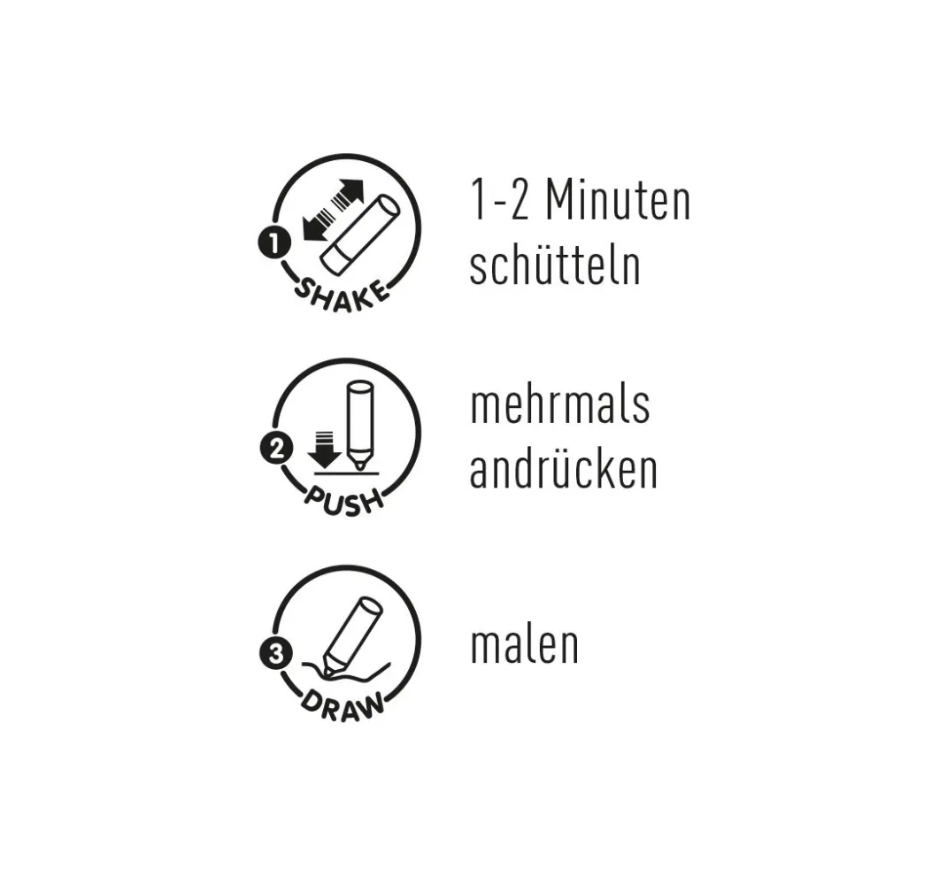 Kreul Künstler Stifte|Künstlerfarbe>KREUL Triton Acrylic Marker "edge", 2er-Set, Schwarz & Weiß