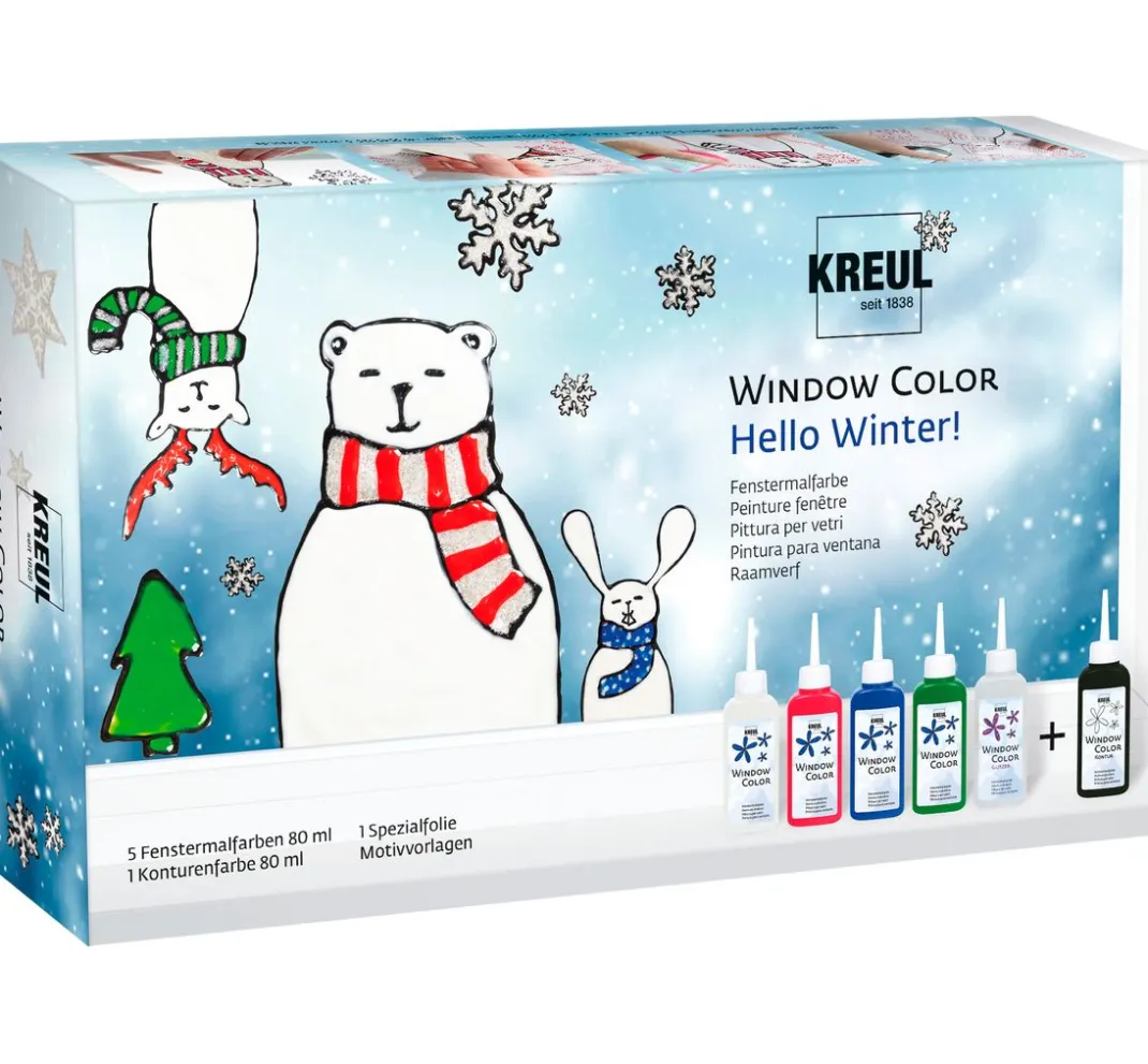 Kinder Kreul Kinder Window Color|Farbsets>KREUL Window Color Set "Hello Winter"
