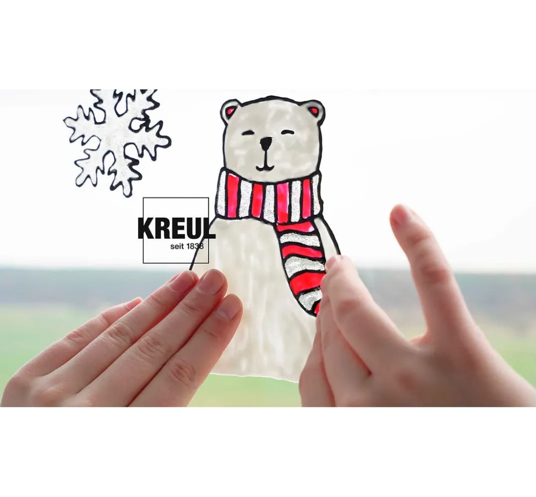 Kinder Kreul Kinder Window Color|Farbsets>KREUL Window Color Set "Hello Winter"