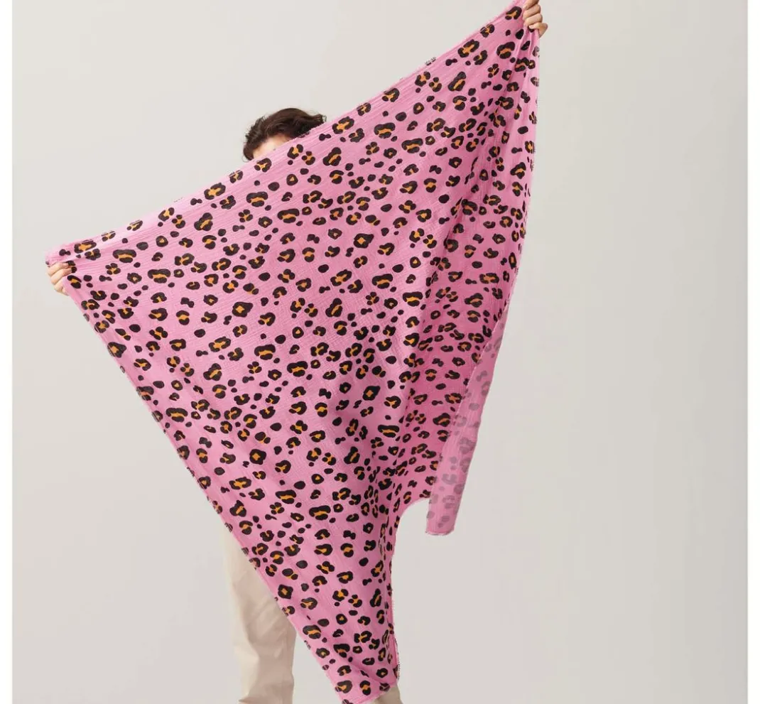 Rico Design Musselin Stoff|Baumwollstoff>Krinkel-Musselin Baumwoll-Stoff "Acid Leo"