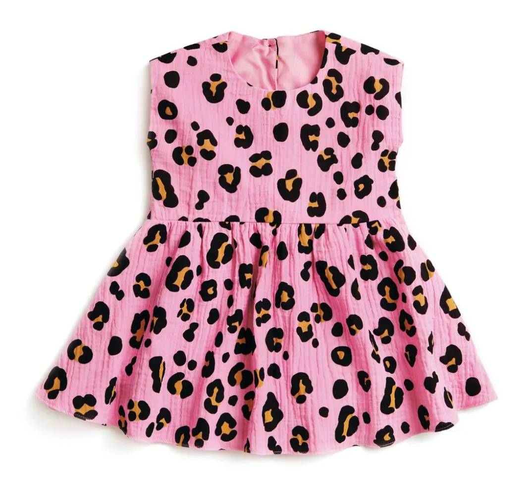 Rico Design Musselin Stoff|Baumwollstoff>Krinkel-Musselin Baumwoll-Stoff "Acid Leo"