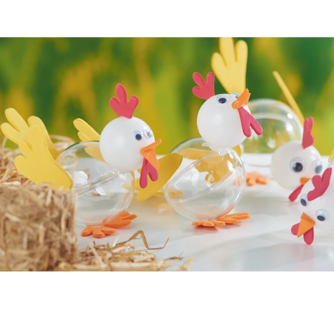 VBS Bastelzubehör>Kunststoff-Kugel mit Stutzen, Weiß