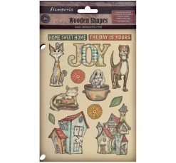 Stamperia Dekoelemente>Lasercut-Motive "Furry Friends"