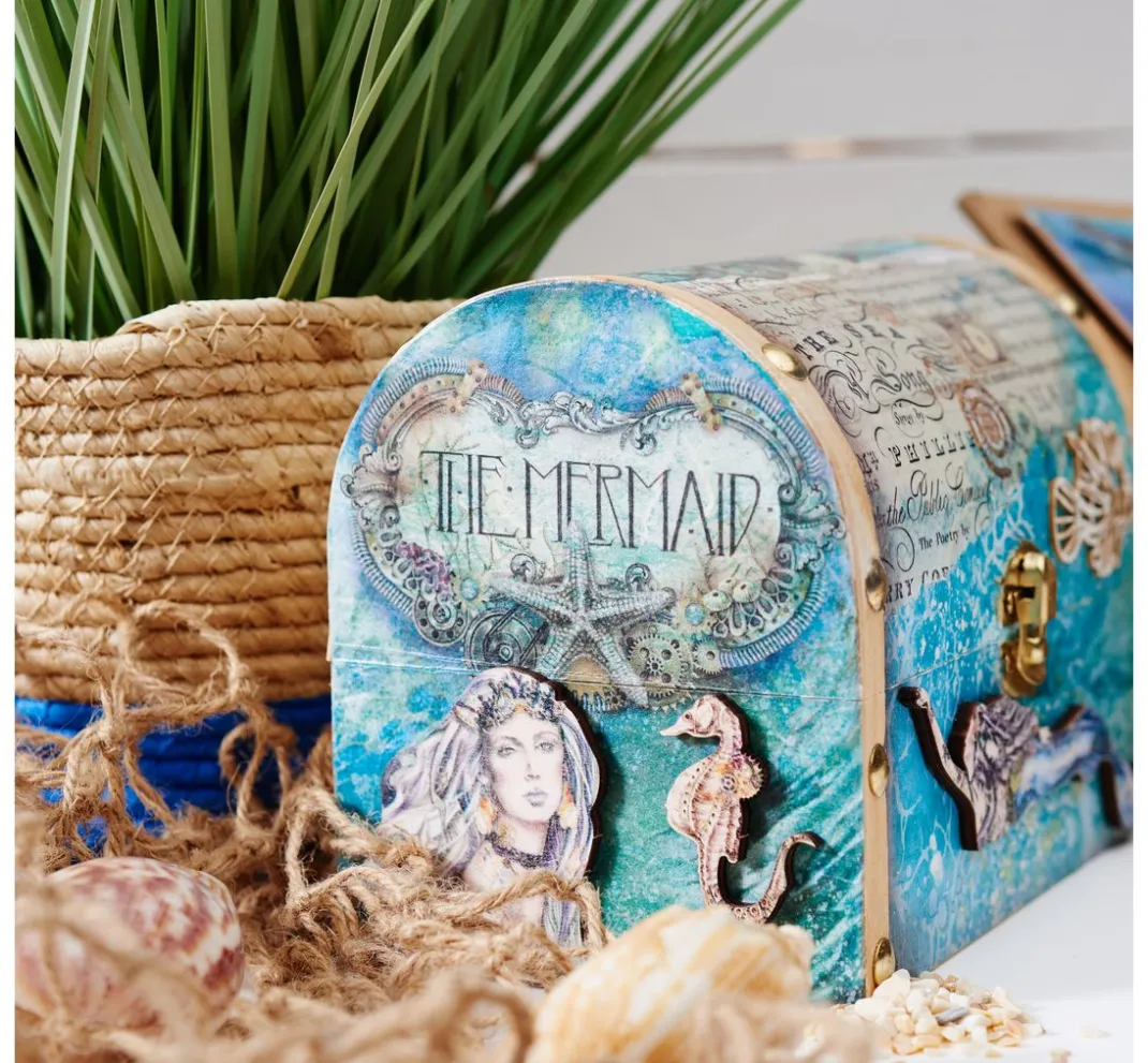 Stamperia Dekoelemente>Lasercut-Motive "Songs of the Sea - Meerjungfrau"