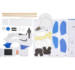 Kinder folia Laternen-Bastelsets|Laterne Basteln>Laternen-Bastelset "Polizei", inkl. 2 LED Lichter