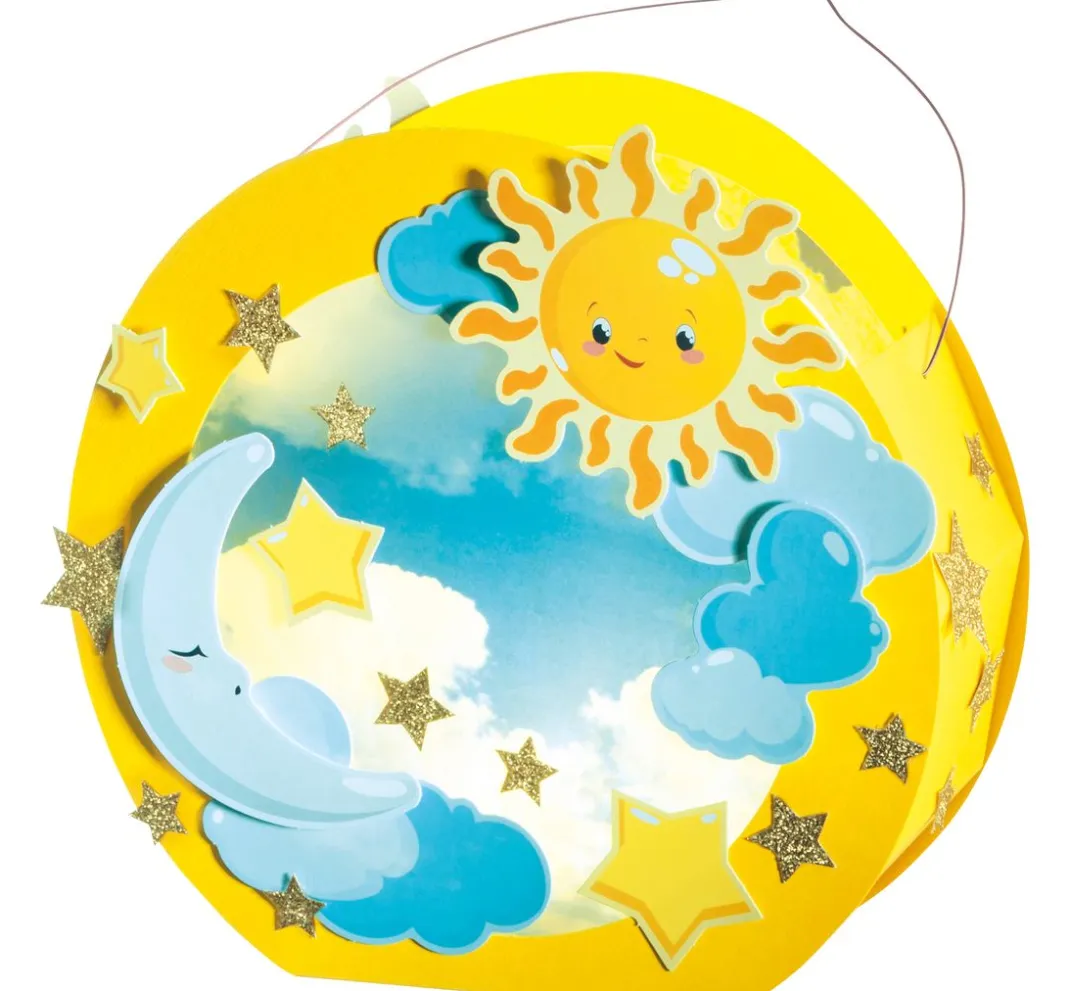 Kinder folia Laternen-Bastelsets|Papier>Laternen-Bastelset "Sonne, Mond und Sterne"