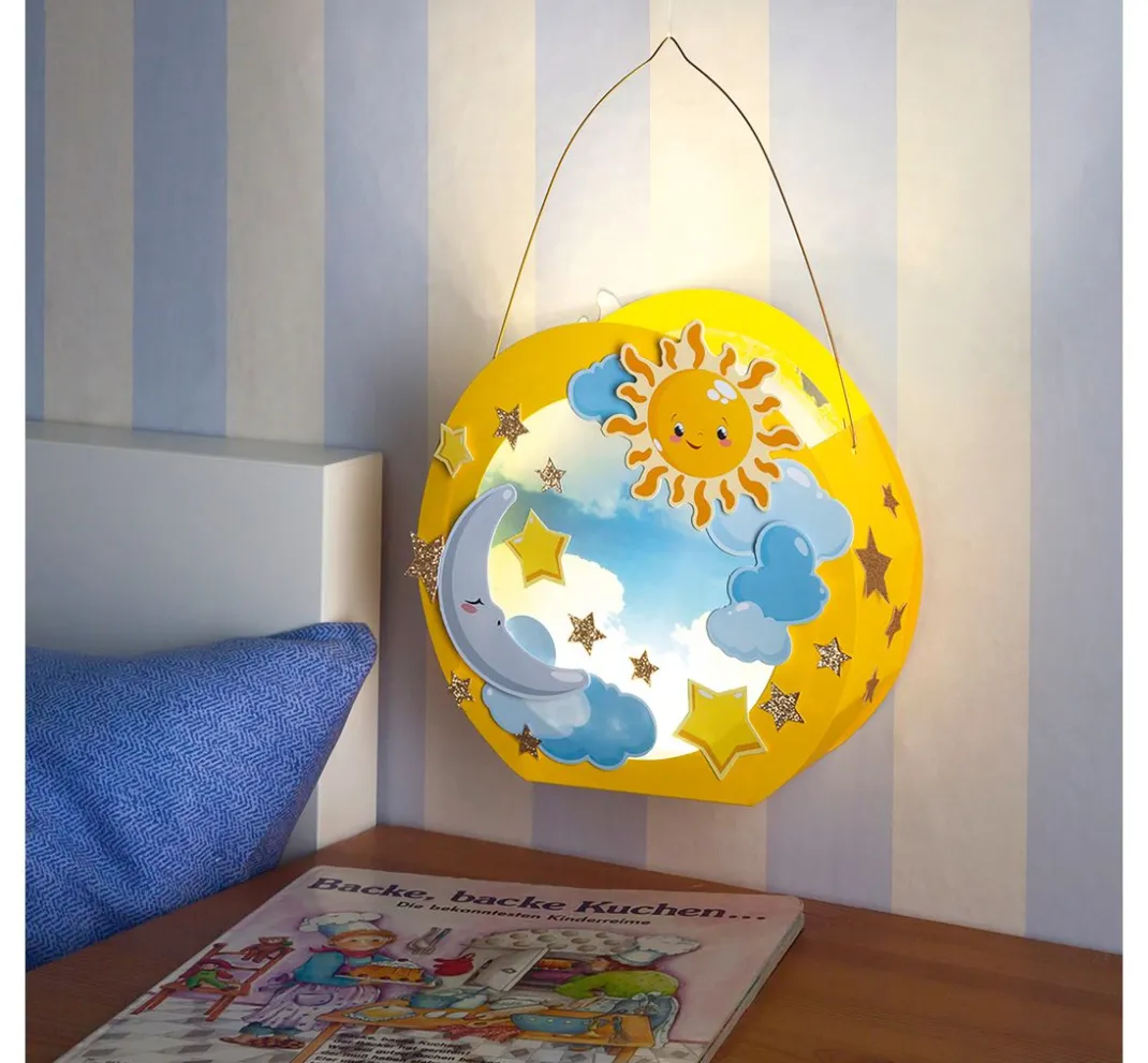 Kinder folia Laternen-Bastelsets|Papier>Laternen-Bastelset "Sonne, Mond und Sterne"