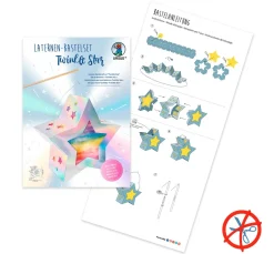 Kinder URSUS Papier|Papier-Bastelsets>Laternen-Bastelset "Twinkle Star Irisierend"