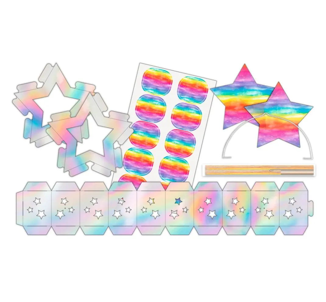 Kinder URSUS Papier|Papier-Bastelsets>Laternen-Bastelset "Twinkle Star Irisierend"